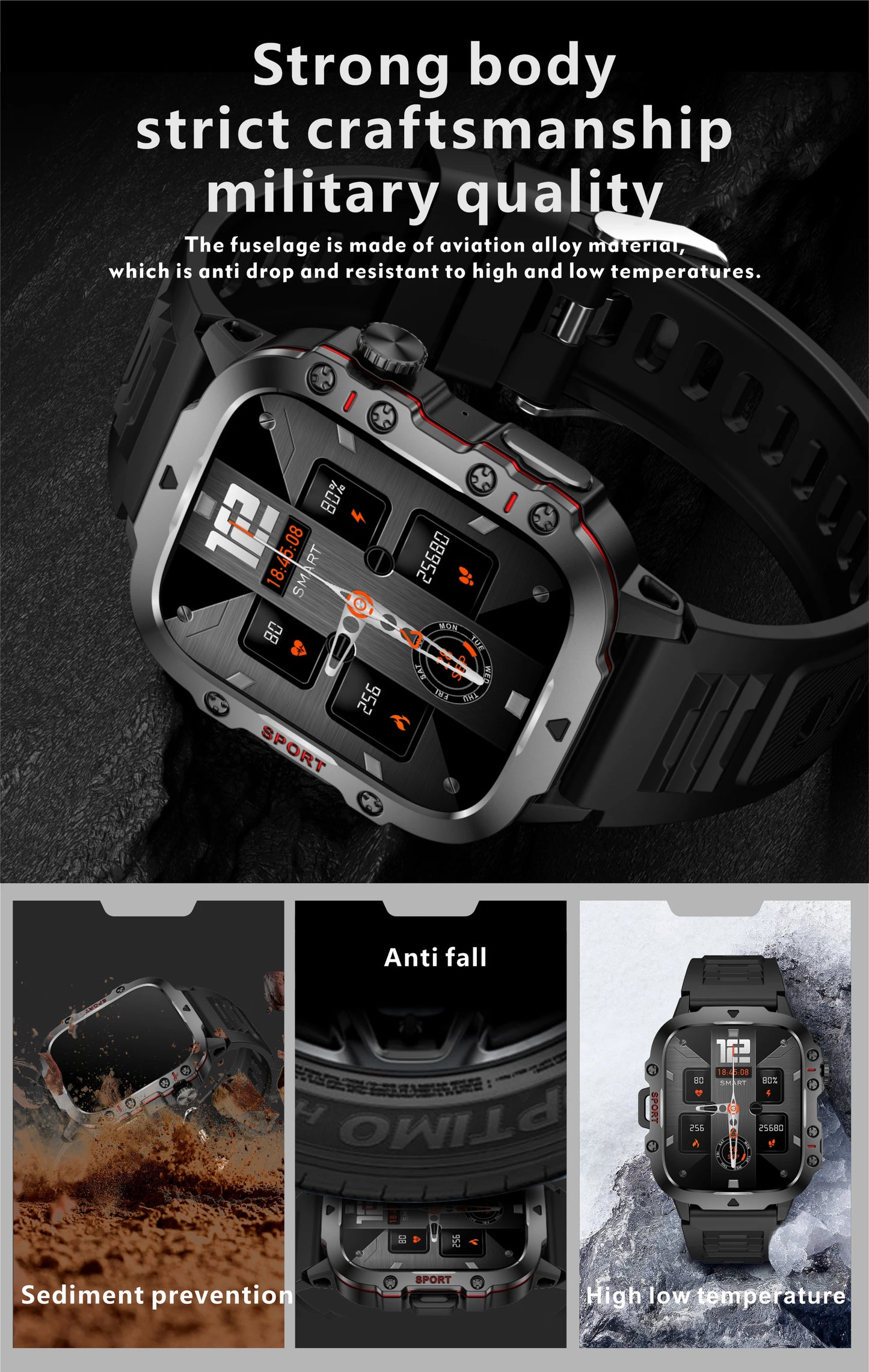 Xiaomi Military Smart Watch Men 2024