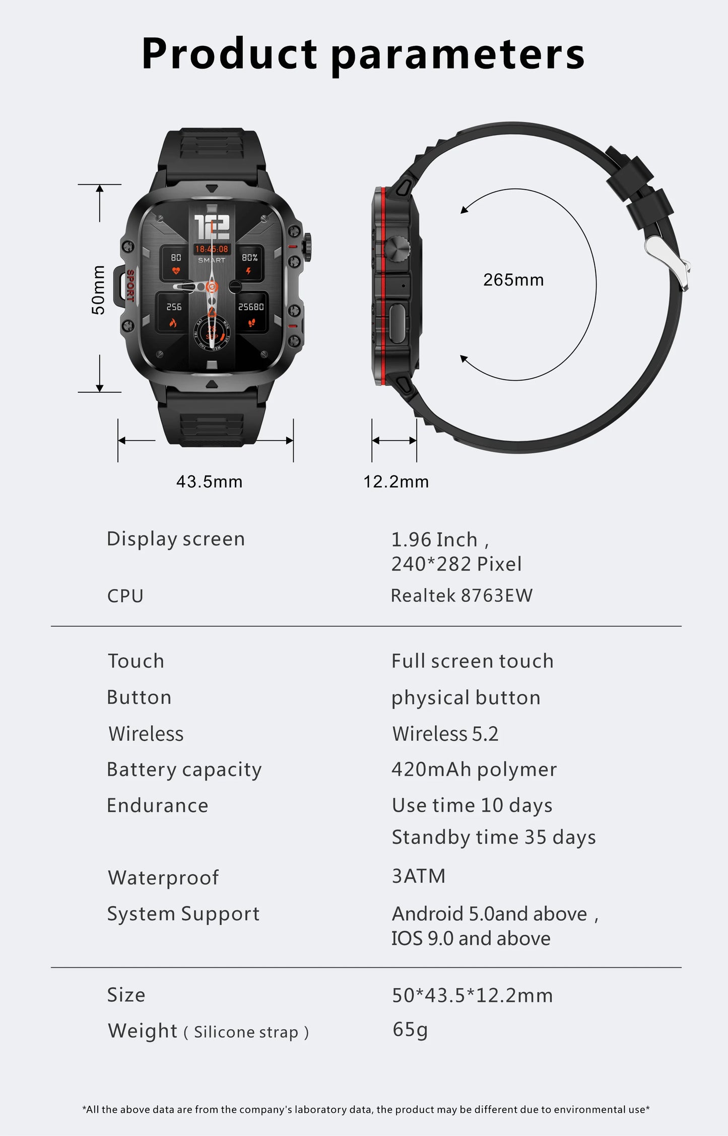 Xiaomi Military Smart Watch Men 2024