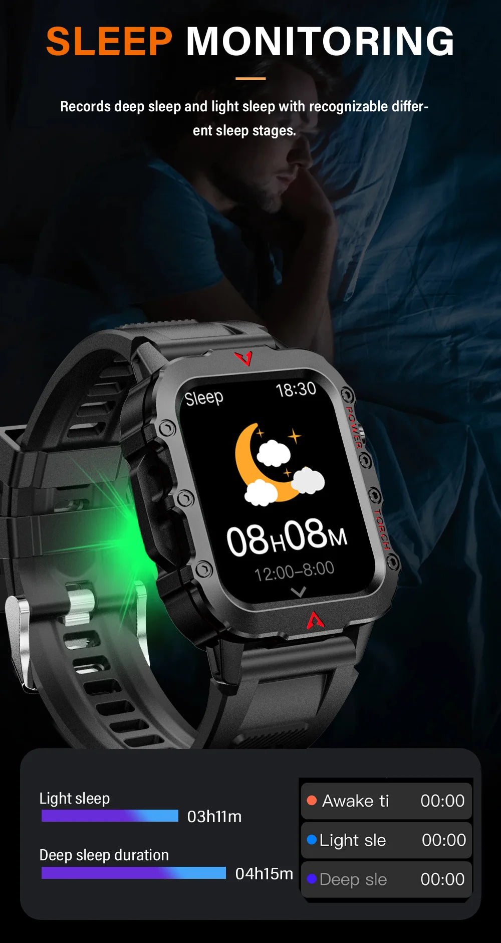 Outdoor Military Men's Smart Watch