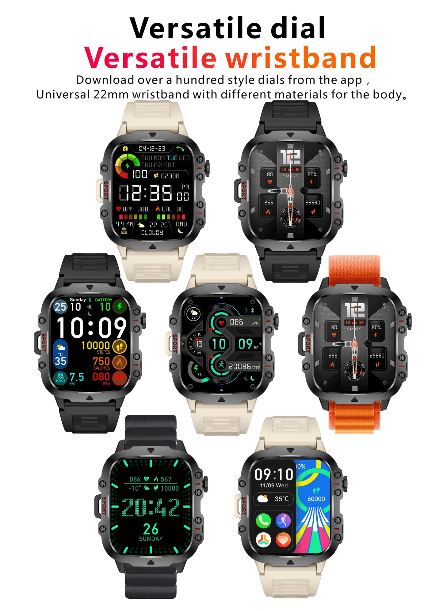 Xiaomi Military Smart Watch Men 2024