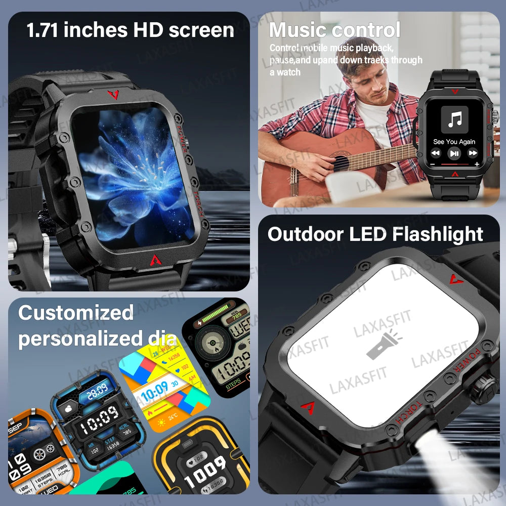 Outdoor Military Men's Smart Watch