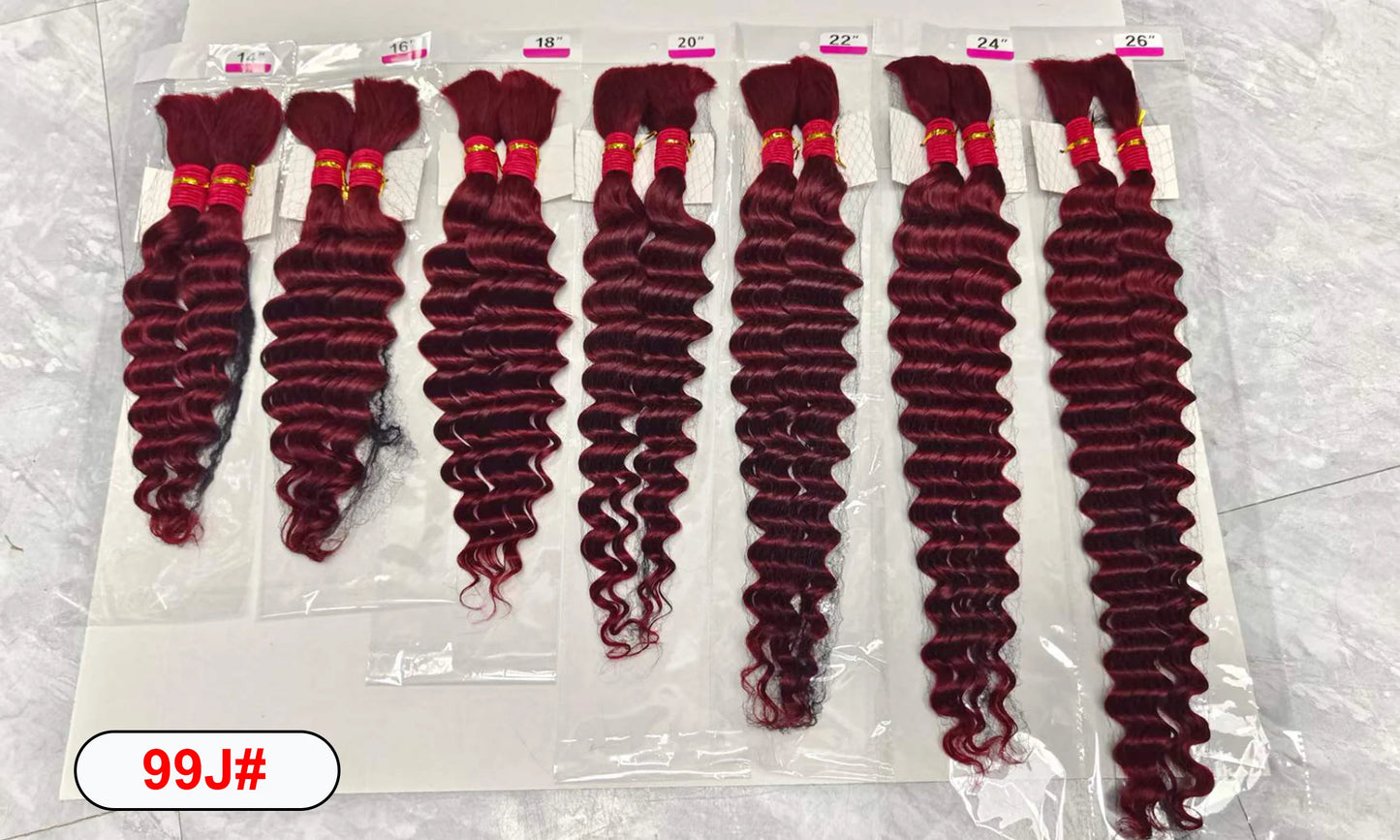 Water Wave 100% Human Hair Bulk for Boho Braiding Remy Hair Unprocessed Human Hair Curly Bundles Hair Bulk Extensions No Weft