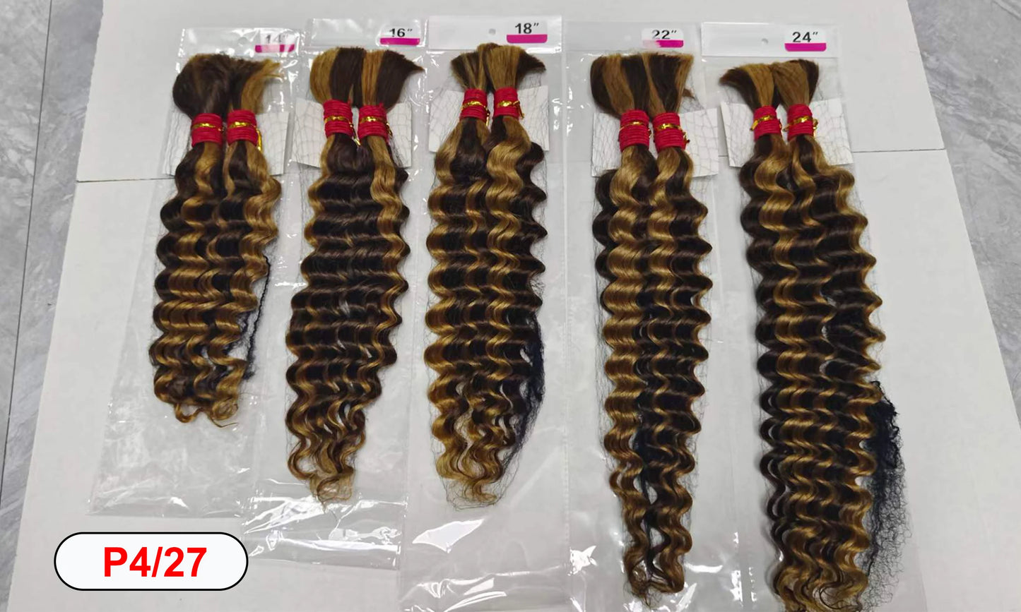 Water Wave 100% Human Hair Bulk for Boho Braiding Remy Hair Unprocessed Human Hair Curly Bundles Hair Bulk Extensions No Weft