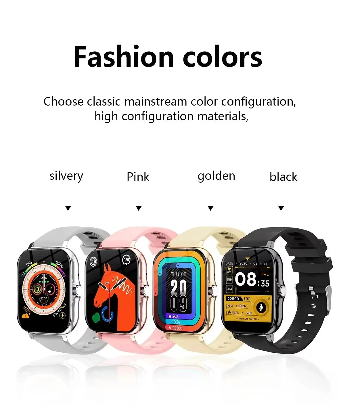 Xiaomi Smart Watch Women Men Lady Gift Sport Fitness Watches Heart Rate Monitor Waterproof Smartwatch For Phones Android IOS